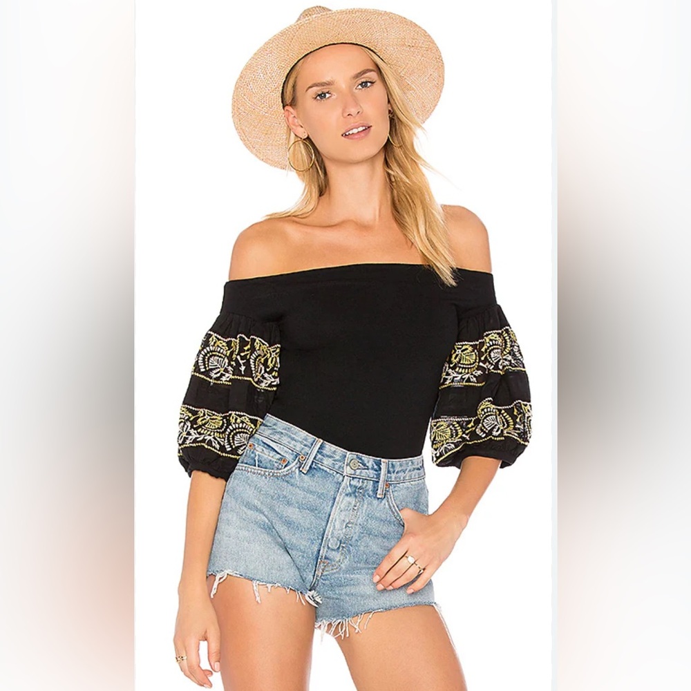 Free People Rock With It Black Top Size S
